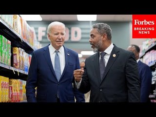 President Biden Makes Surprise Visit To Grocery Store In Las Vegas, Nevada