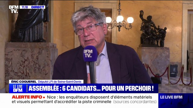Il aura nos 193 voix : Éric Coquerel (LFI-NFP) défend la candidature d'André Chassaigne pour la présidence de l'Assemblée