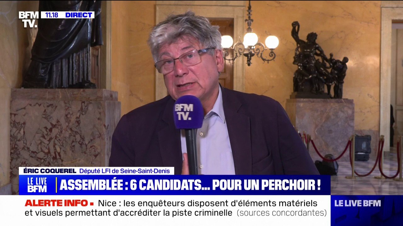"Il aura nos 193 voix": Éric Coquerel (LFI-NFP) défend la candidature d'André Chassaigne pour la présidence de l'Assemblée