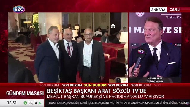 Beşiktaş Başkanı Hasan Arat SÖZCÜ TV'de