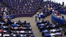 Expulsada una eurodiputada ultra romanesa del ple per interrompre un debat amb crits, un morrió i una imatge de crist