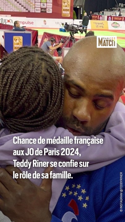Teddy Riner pose pour Paris Match avant les Jeux Olympiques