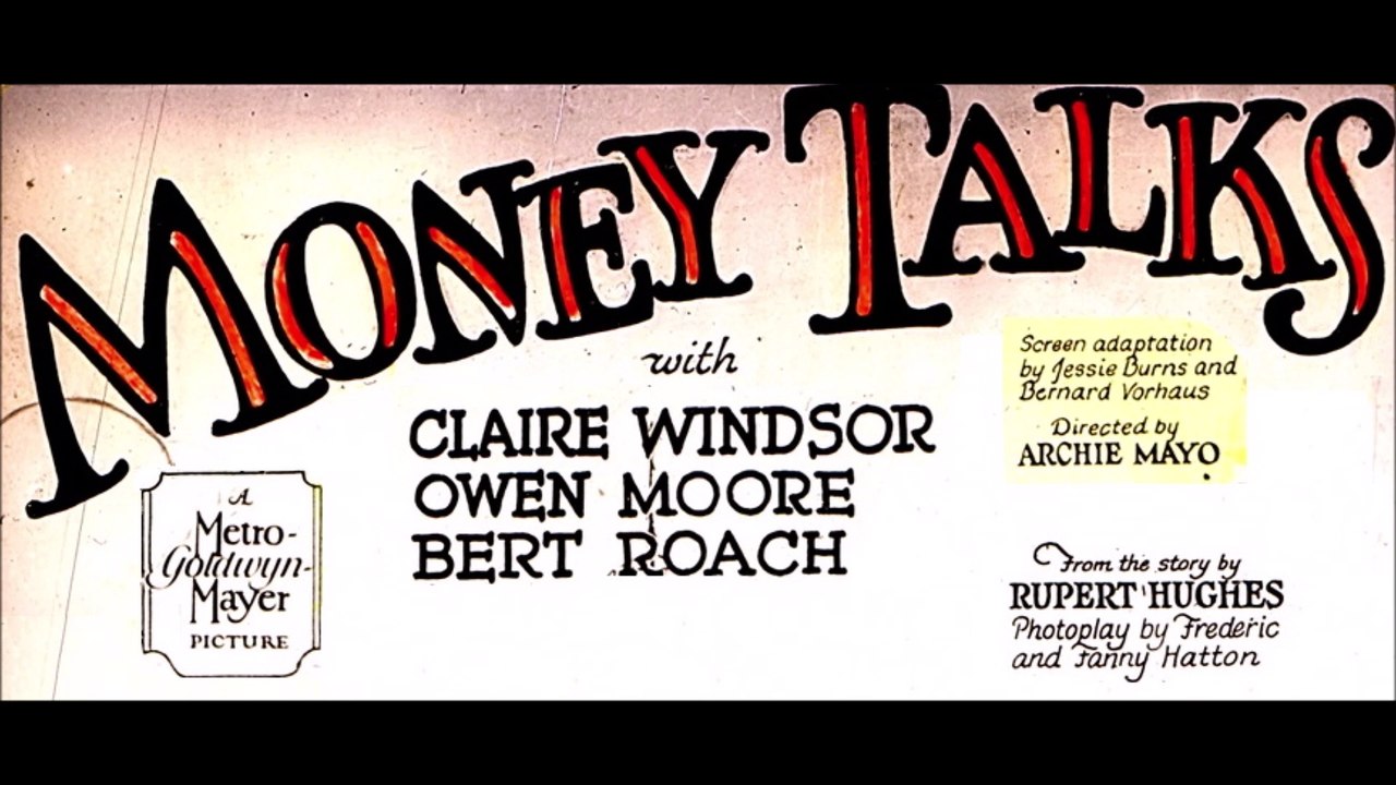 Money Talks (1926) Lost Film Stills Reconstruction