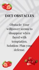 DIET OBSTACLES