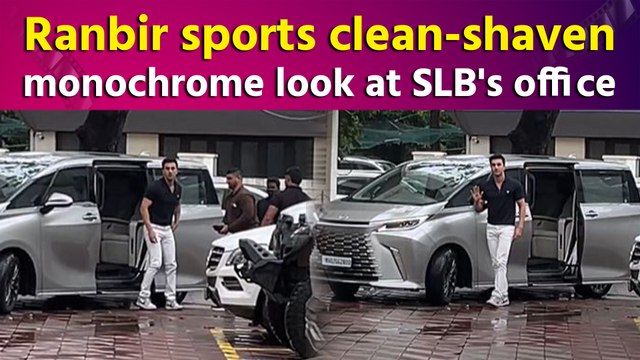 Ranbir Kapoor arrives at Sanjay Leela Bhansali’s office in dapper look