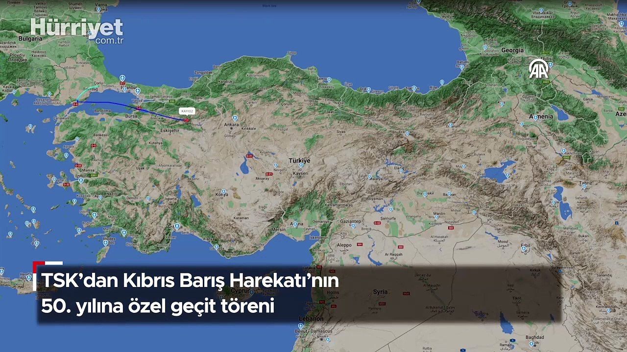 TSK'dan Kıbrıs Barış Harekatı'nın 50. yılına özel geçit töreni