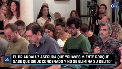 El PP andaluz asegura que "Chaves miente porque sabe que sigue condenado y no se elimina su delito"