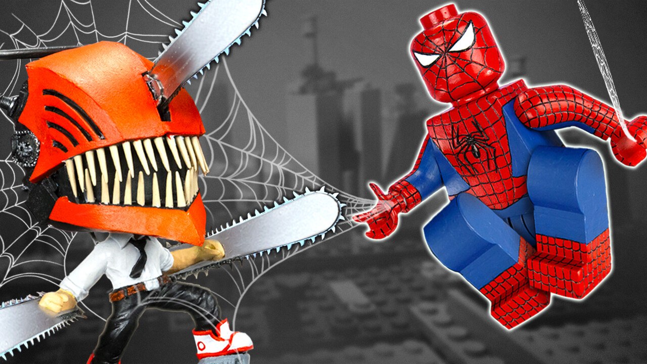 Who's the Best? Spider-Man VS Chainsaw-Man? I Make Popular Superheroes For Free Out Of Trash!‍♂️