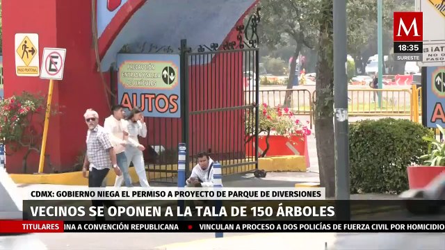 Habitantes de Tlalpan se oponen a la tala de árboles para construcción de juego en Six Flags