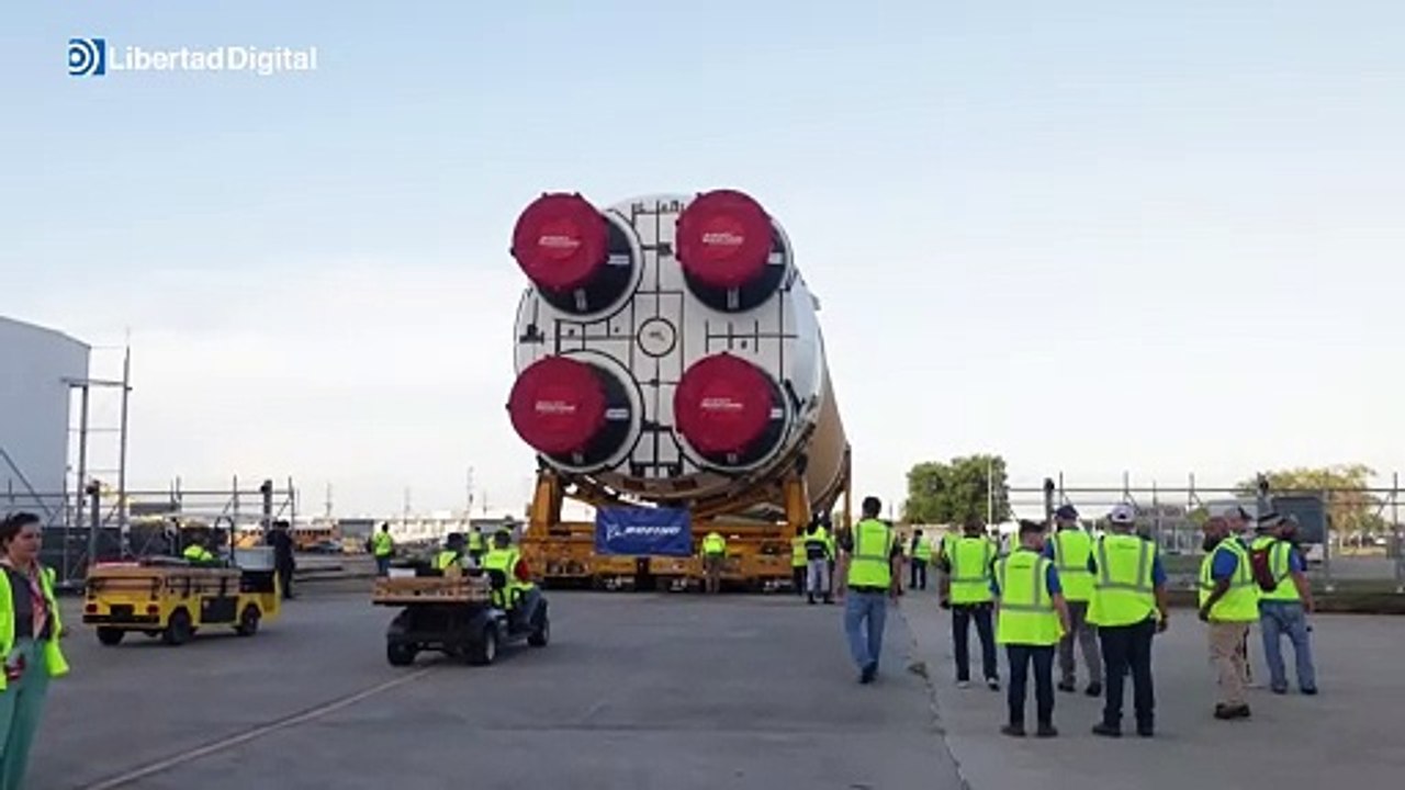 Así es el cohete de la NASA que se usará en primera misión tripulada a la Luna