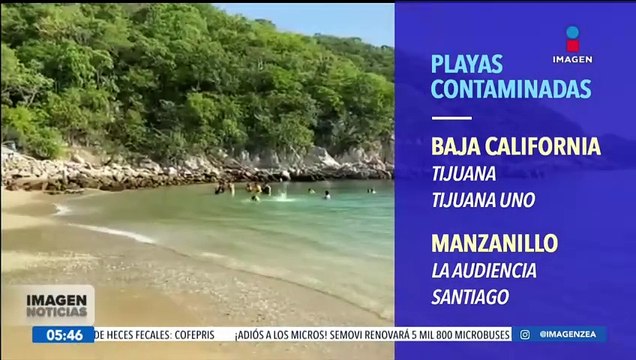 Cofepris alerta sobre 18 playas contaminadas en México
