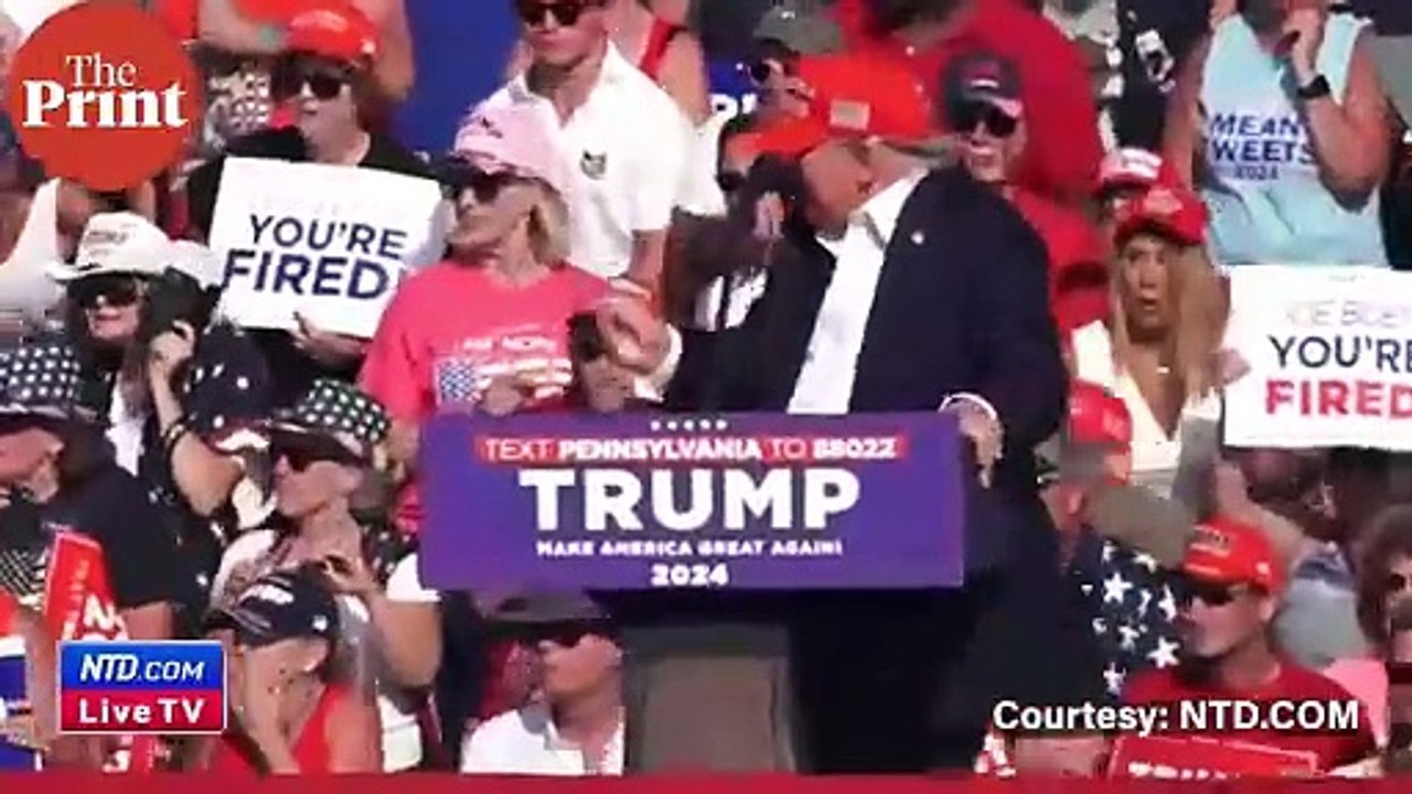 How Donald Trump survived assassination attempt Moments before and to the rescue on camera
