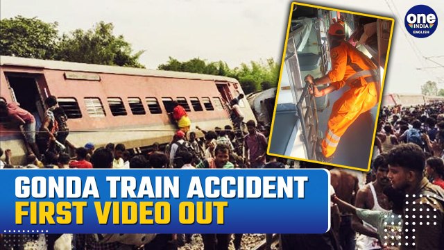 Gonda Train Accident | First Video Of Dibrugarh-Chandigarh Express Train Accident In UP's Gonda Out