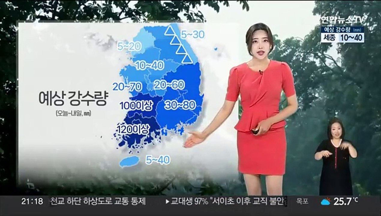 [날씨] 내일 충청이남 강하고 많은 비…호남 최대 120㎜ 이상