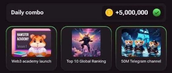 New Combo in Hamster combat