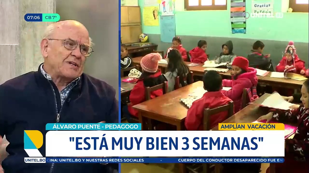 Las vacaciones escolares de invierno son para un descanso pedagógico no por el frío, dice educador al criticar ampliación del receso