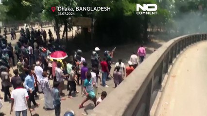 Descargar video: Proteste in Bangladesh: studenti in piazza contro il governo, aumentano i morti negli scontri