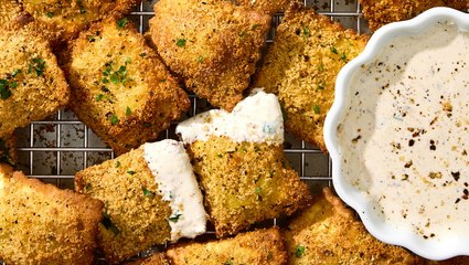 How to Make Fried Ravioli with Cacio e Pepe Dip