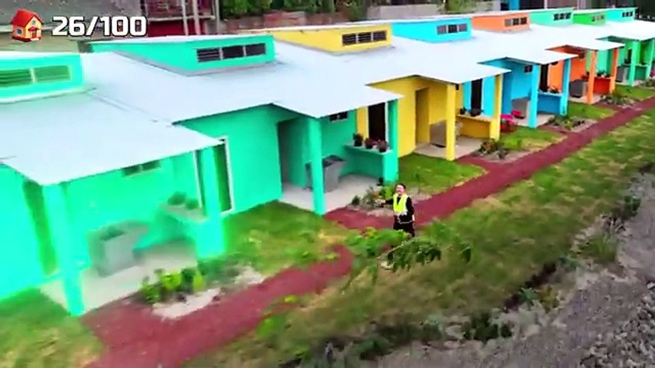 MR Beast Built 100 Houses And Gave Them Away