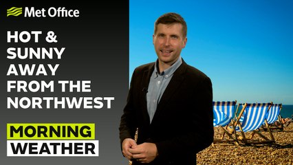 Met Office Morning Weather Forecast 19/07/24 - Warm and dry for most