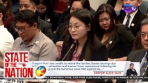 Ikinalulungkot daw ni suspended Mayor Alice Guo na hindi siya nakadalo sa mga nakalipas na Senate Hearing ukol sa POGO | SONA