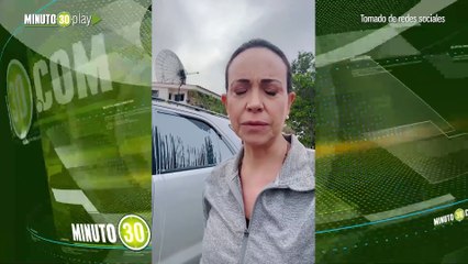 María Corina Machado denuncia atentado en su contra