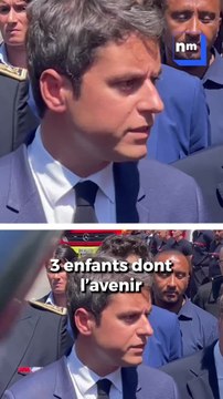 Gabriel Attal rend hommage aux victimes de l'incendie des Moulins