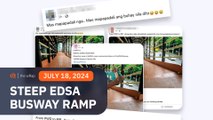 Stairway to heaven? MMDA draws flak for steep EDSA busway wheelchair ramp 