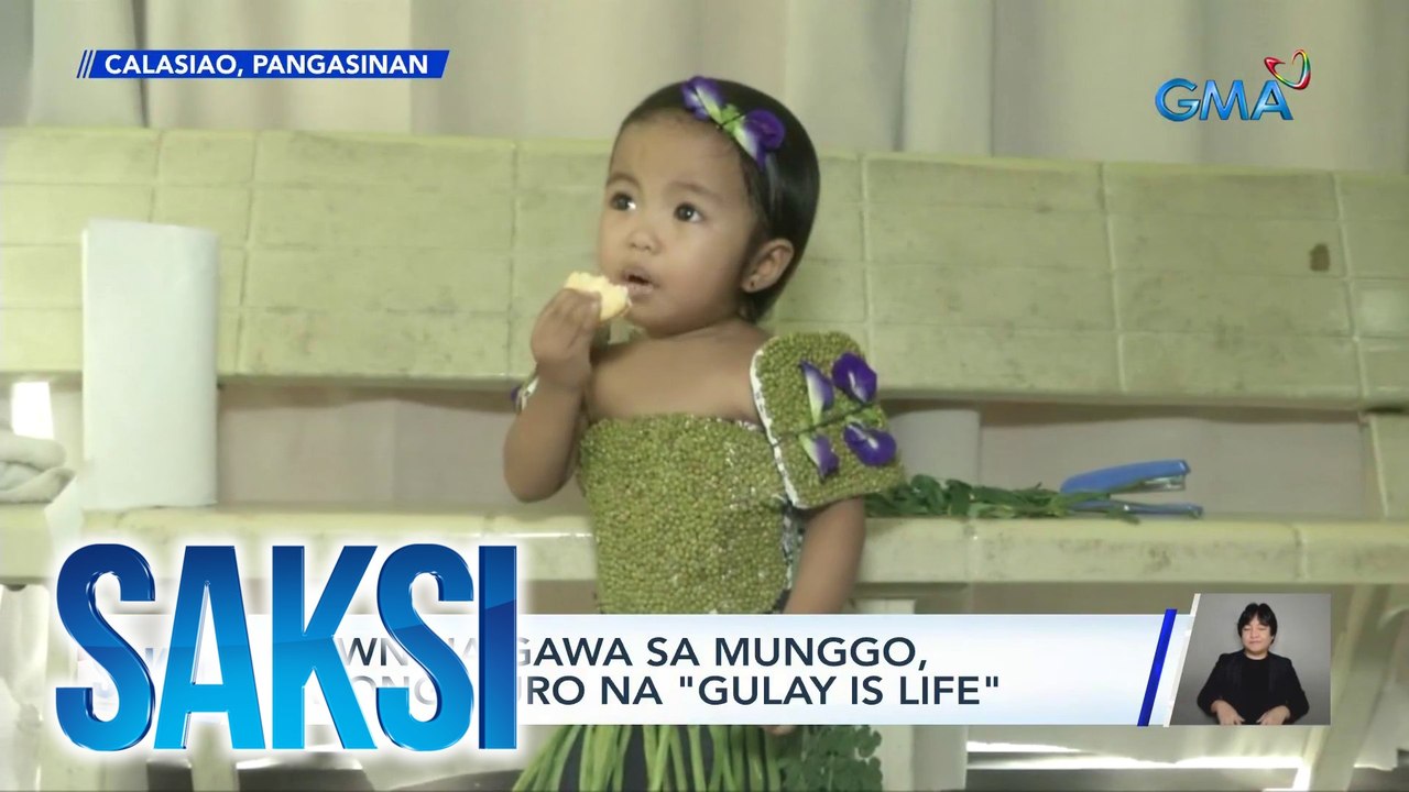 Mung-gown - Gown na gawa sa munggo | Saksi