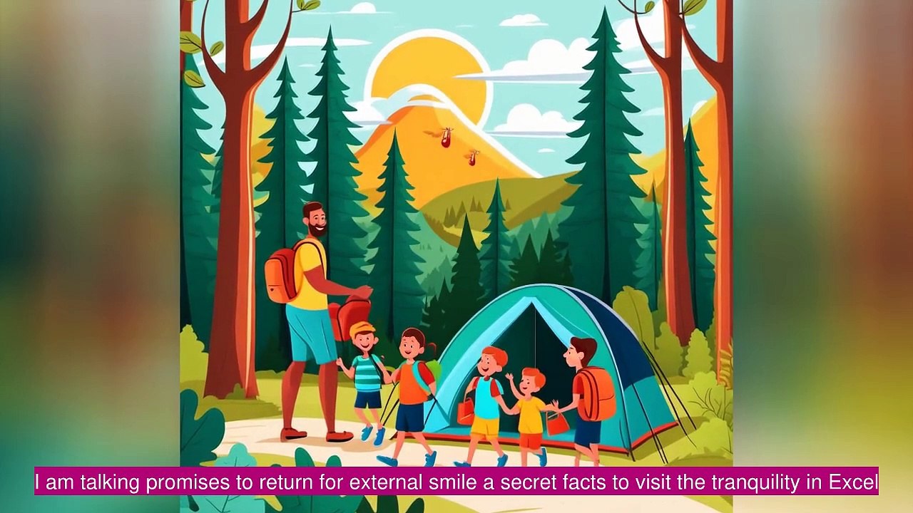 a family vacation in the woods