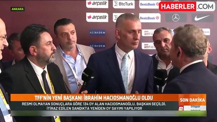 5 oy farkla kazandı! TFF'nin yeni Başkanı İbrahim Hacıosmanoğlu oldu