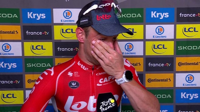 Cycling - Tour de France 2024 - Victor Campenaerts, emotional : I've been dreaming about this victory since a very long time...