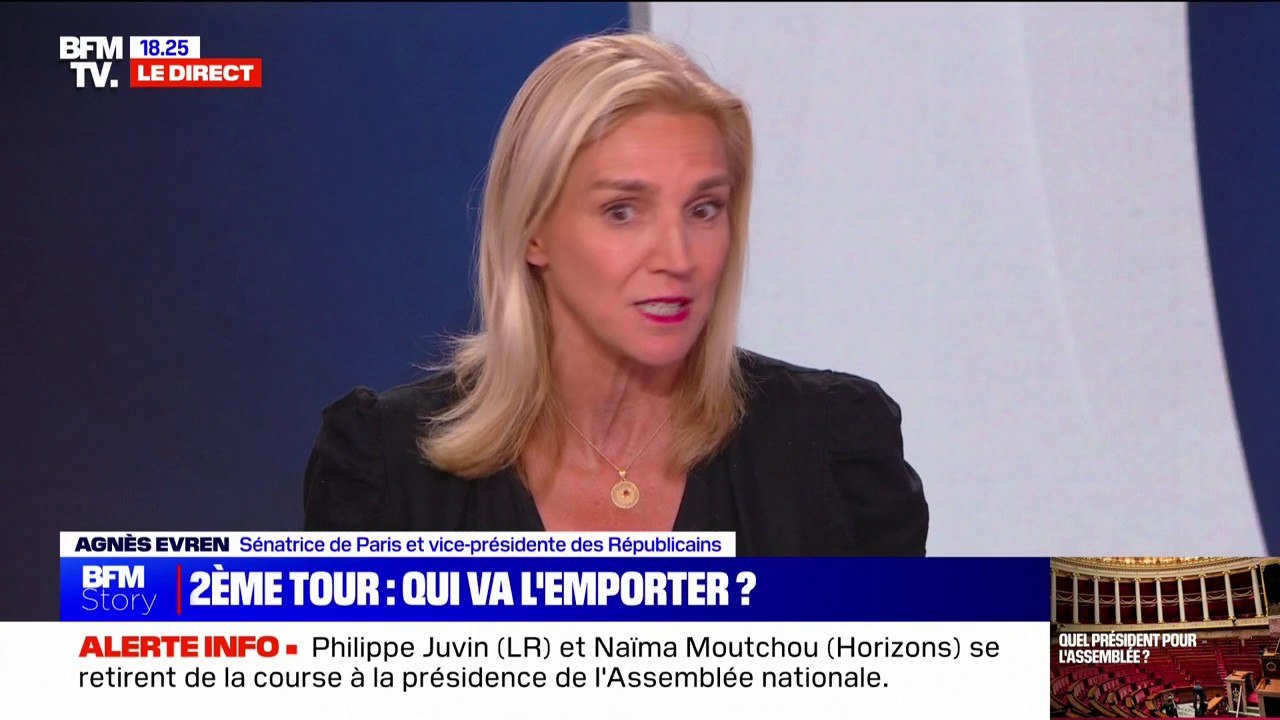 Présidence de l’Assemblée: Agnès Evren (sénatrice LR de Paris) pense que Yaël Braun-Pivet "peut gagner"