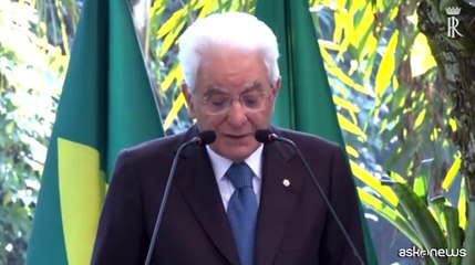 Italia-Brasile, Mattarella "ampie sintonie tra presidenze G7 e G20"
