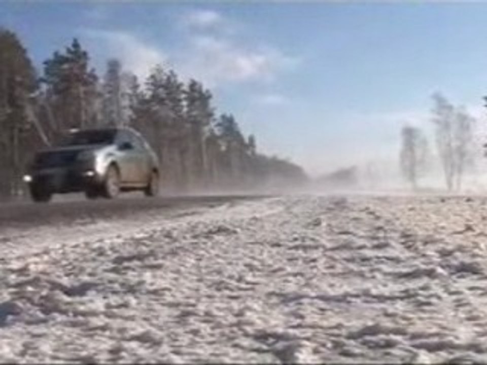 Koleos dans le blizzard
