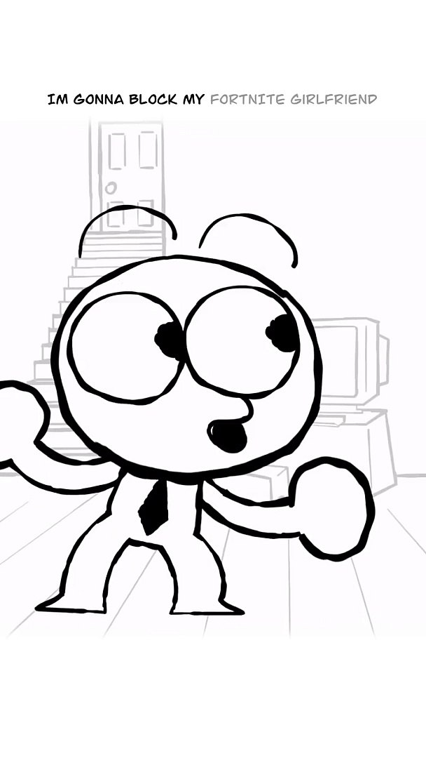⁣Block My Fortnite Girlfriend  (Animation Meme) #shorts