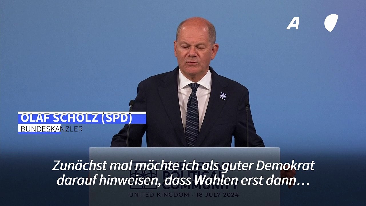 Scholz erwartet anhaltende US-Unterstützung für die Ukraine