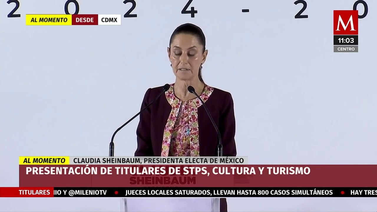 Claudia Sheinbaum presenta cuarto bloque de su gabinete presidencial