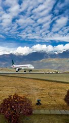 Beautiful view of Skardu Airport Pakistan