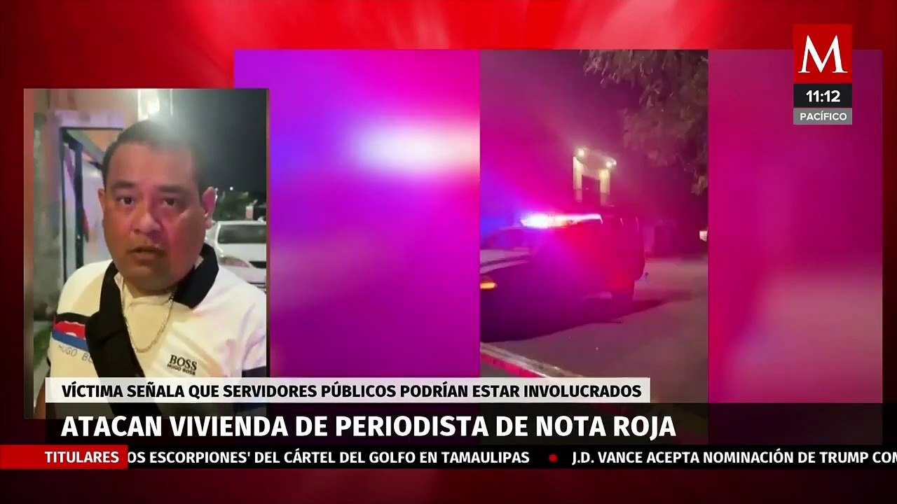 Balean vivienda del periodista César Guzmán en Cancún