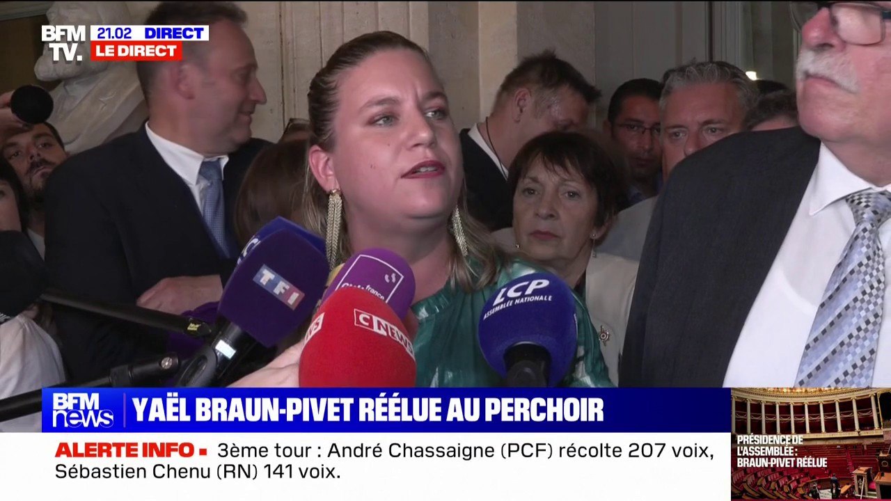 Mathilde Panot dénonce "des magouilles et des combines" après la réélection de Yaël Braun-Pivet à la présidence de l'Assemblée nationale