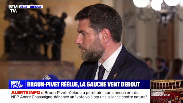 Yaël Braun-Pivet réélue à la présidence de l’Assemblée: Il s'agissait de tenir (nos) engagements vis-à-vis de nos électeurs et faire barrage à LFI et ses alliés , explique Vincent Jeanbrun (Droite républicaine)