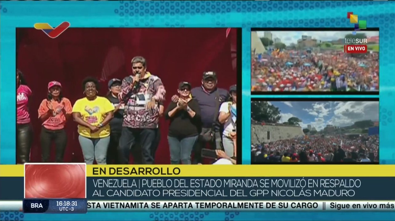 Pueblo de Petare respalda las políticas de paz...
