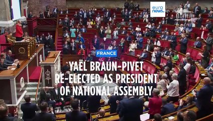 Yaël Braun-Pivet of Macron's centrist party re-elected as new President of the National Assembly