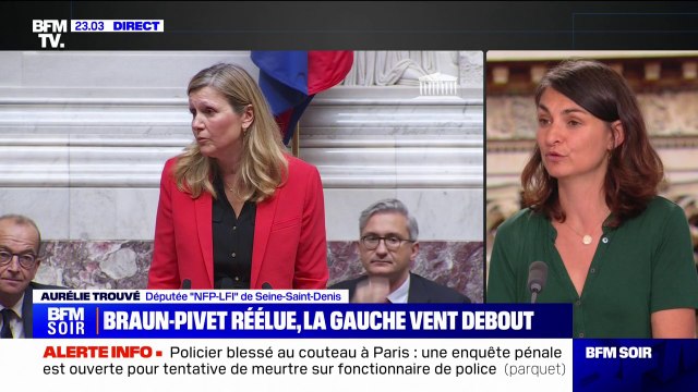 De la colère et de la tristesse : Aurélie Trouvé réagit à la réélection de Yaël Braun-Pivet à la présidence de l'Assemblée