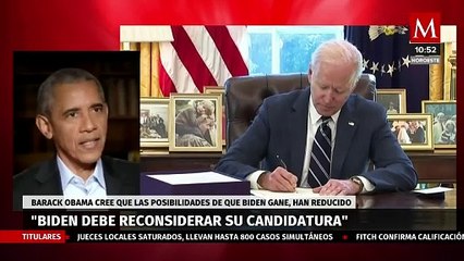 Barack Obama insiste en que Joe Biden abandone su campaña presidencial