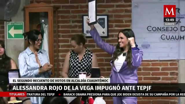 Caty Monreal afirma que Rojo de la Vega tiene miedo de recuento de votos de la Cuauhtémoc