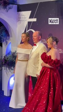 Albert et Charlene de Monaco au gala de la Croix rouge