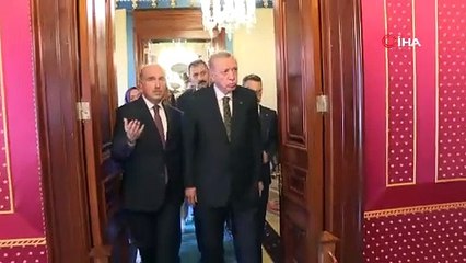 Cumhurbaşkanı Erdoğan, Yıldız Sarayı'nı gezdi