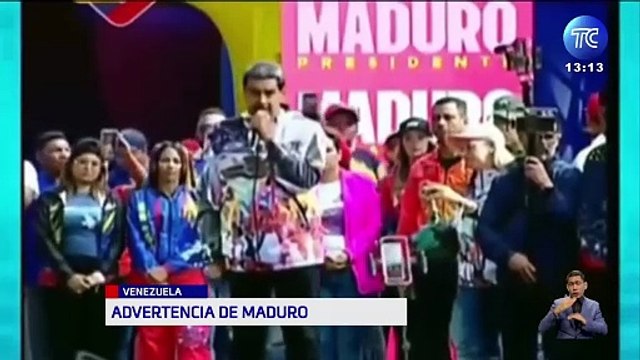 Nicolás Maduro lanza amenazas si no gana las elecciones en Venezuela